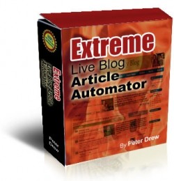 Extreme Live Blog Article Automator Resale Rights Software