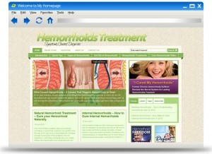 Hemorrhoids Treatment Blog Theme Personal Use Template