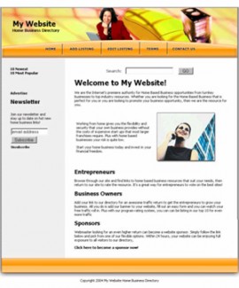 Homebiz Directory Orange Personal Use Template